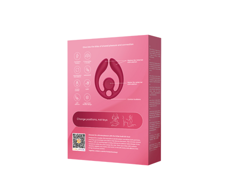 SVibe Snail GIZI Duo Couples Stimulator, burgundy