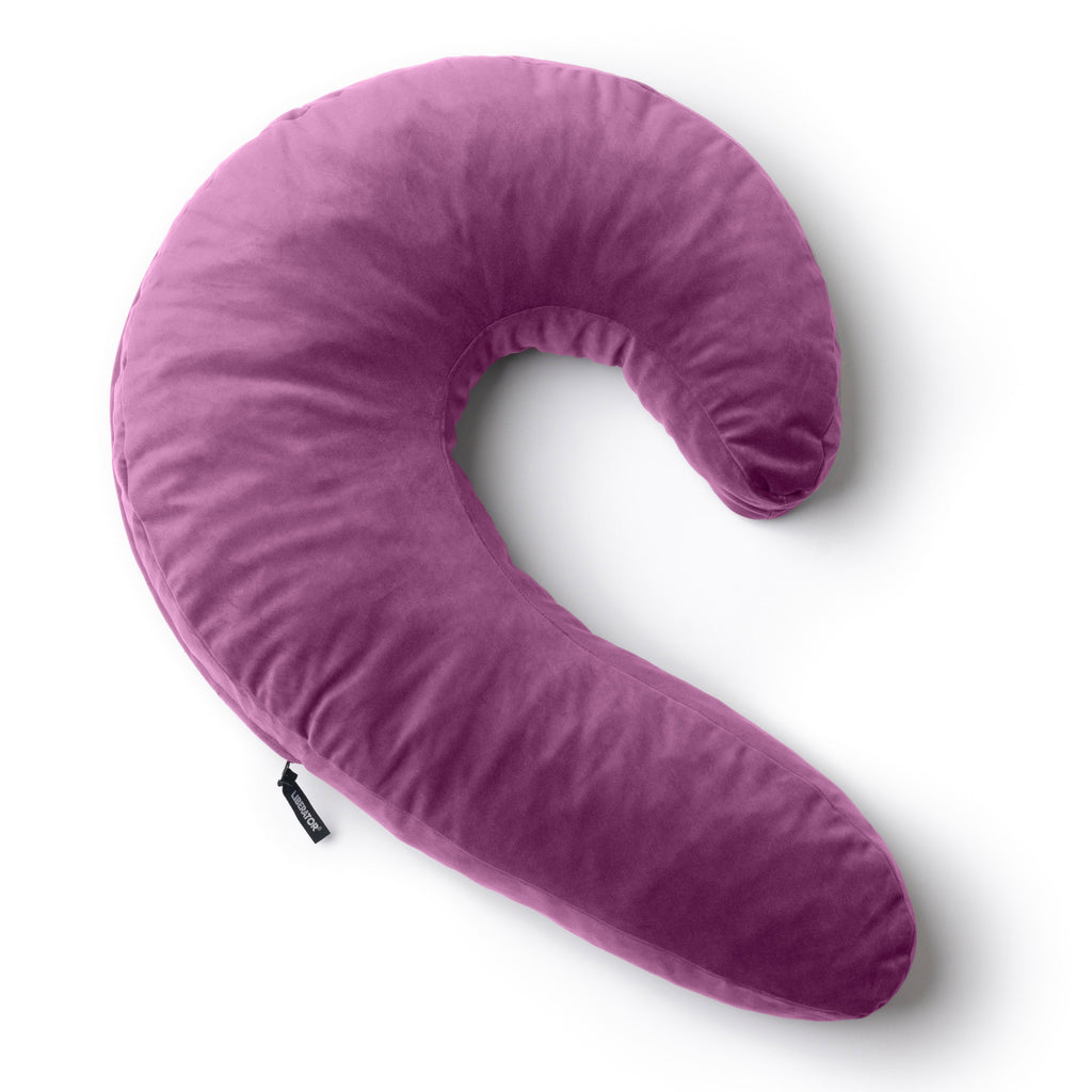 Lune Side Snuggle Pillow with Palm Vibrator Purple