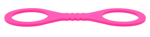 Small Hot Pink Silicone Cuffs