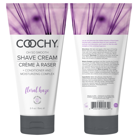 Coochy Shave Cream - FLORAL HAZE tube 0.5oz / 15ml