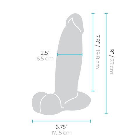 Slipskin Realistic Silicone Dildo - 9