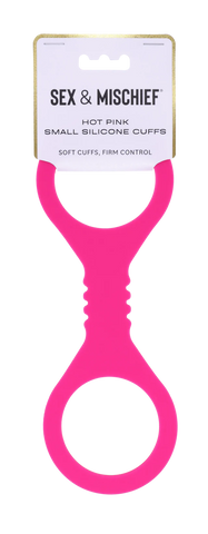 Small Hot Pink Silicone Cuffs