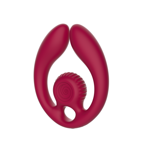 SVibe Snail GIZI Duo Couples Stimulator, burgundy