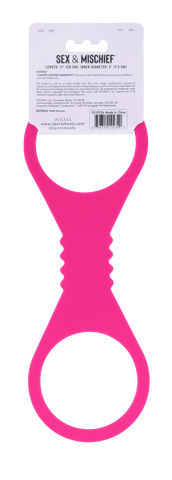 Large Hot Pink Silicone Cuffs