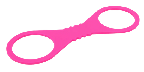 Large Hot Pink Silicone Cuffs