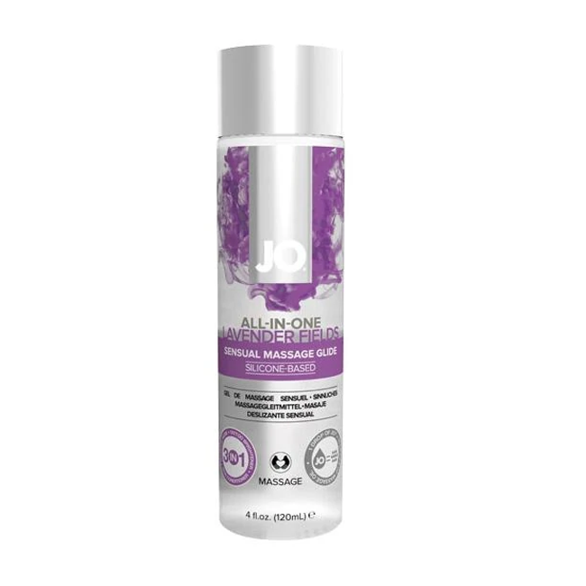 Huile de massage à base de silicone - Lavande - 4 oz