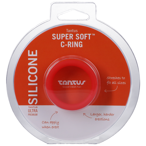 Anneau pour pénis super doux - Rouge