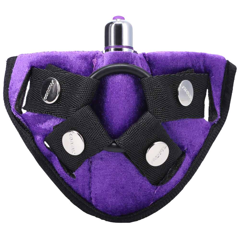 TS8686 - Tantus Velvet Vibrating Harness Lilac