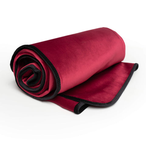 Fascinator Lush Throw Merlot Microvelvet - King Size