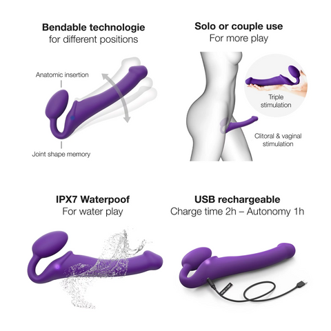 Vibrateur double stimulation 