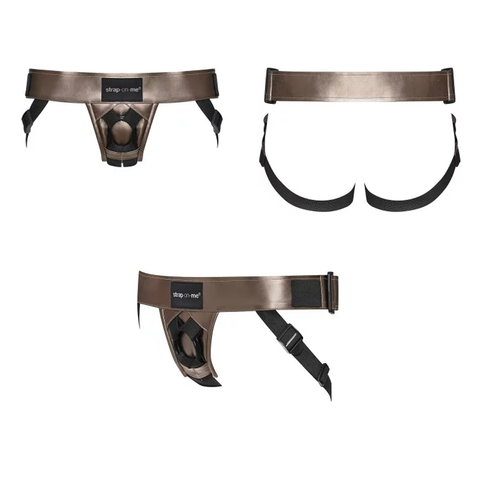 Harnais ajustable en similicuir 