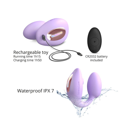 Vibrateur double stimulation 