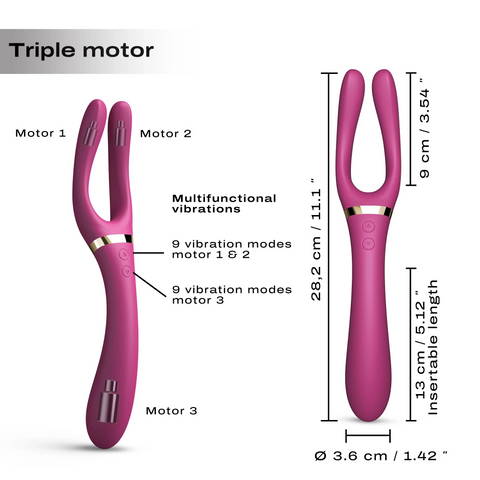 Vibrateur souple multi-fonction 