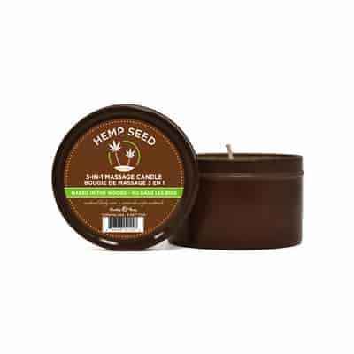 Bougie de massage 3-en-1 aux graines de chanvre 
