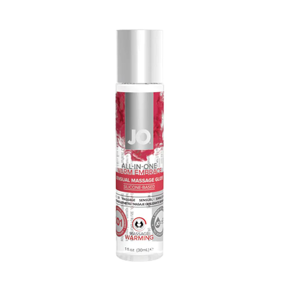 Huile de massage à base de silicone - Chauffante - 1 oz