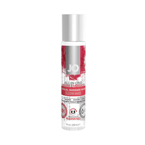Huile de massage à base de silicone - Chauffante - 1 oz