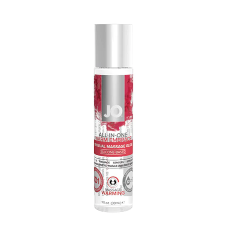 Huile de massage à base de silicone - Chauffante - 1 oz