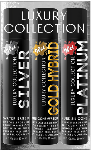Wet® LUXURY 3 PACK (1OZ SILVER, GOLD, PLATINUM) 1 Fl. Oz./30mL