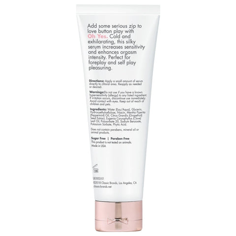 Gel stimulant refroidissant pour clitoris 