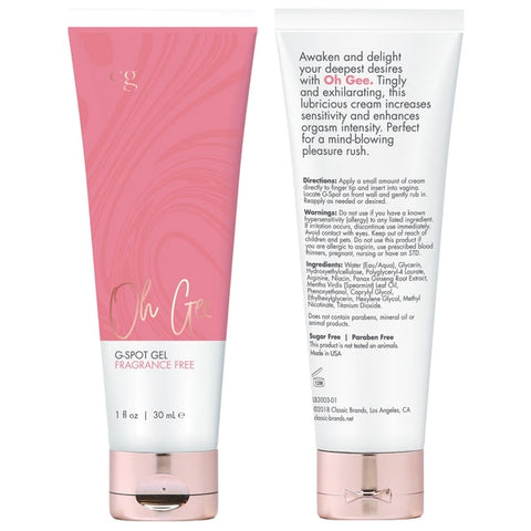 Gel stimulant pour Point G 