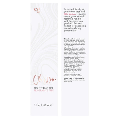 Gel raffermissant pour vagin 