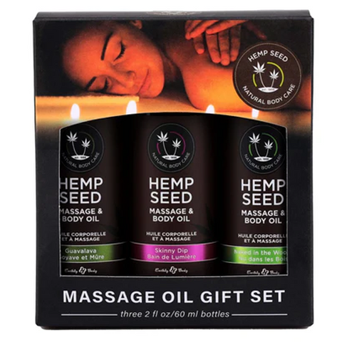 Ensemble cadeau d'huiles de massage 