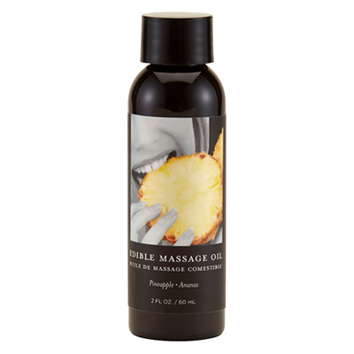 Huile de massage comestible 