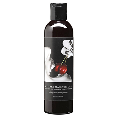 Huile de massage comestible 