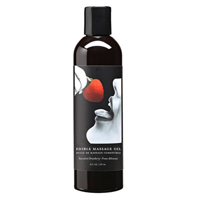 Huile de massage comestible 