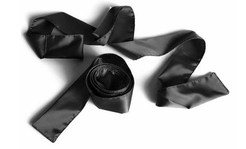 Bandeau en satin - Noir