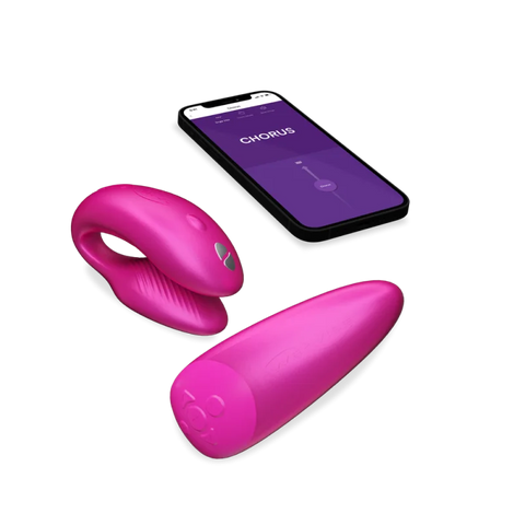 Vibrateur double stimulation connecté 
