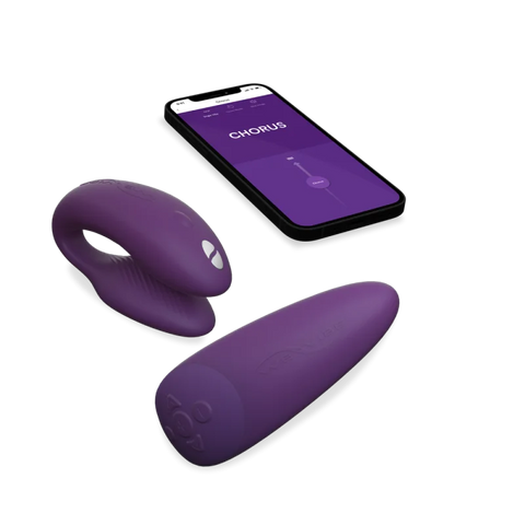 Vibrateur double stimulation connecté 