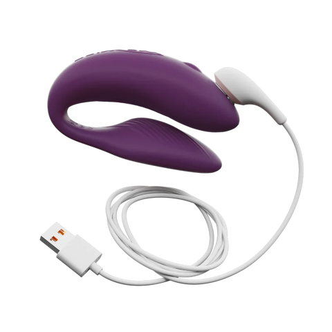 Vibrateur double stimulation connecté 