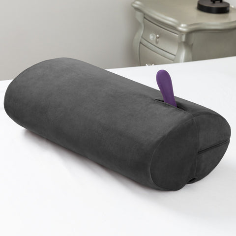 Coussin avec emplacement pour jouet - Noir