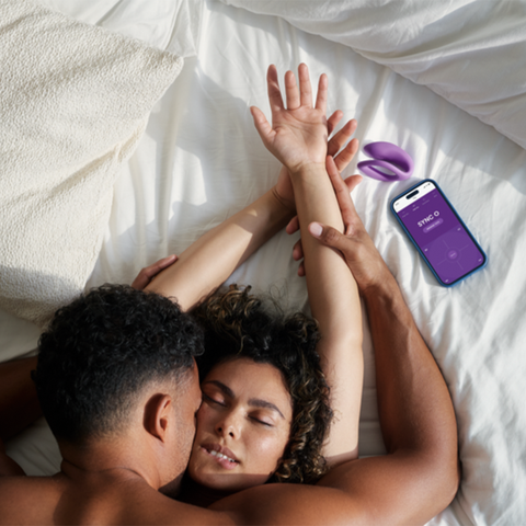 Vibrateur double stimulation connecté 